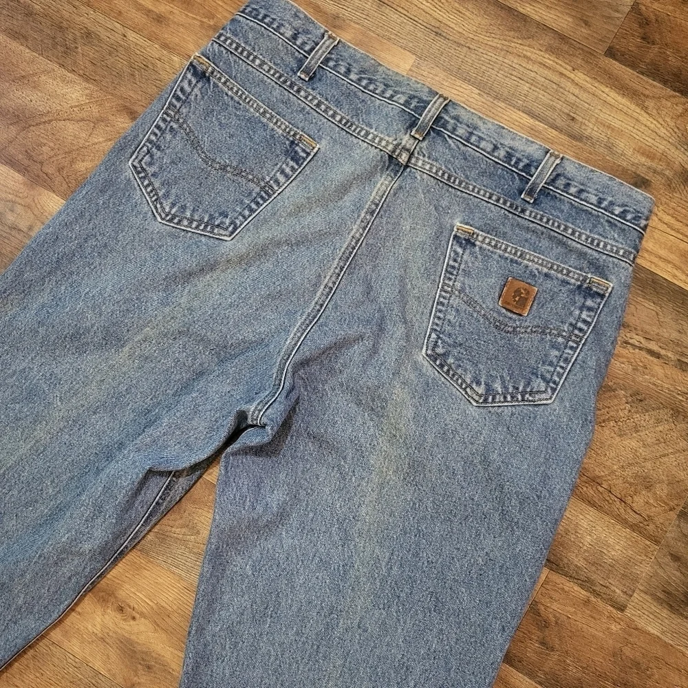 Carharrt Men's Relaxed Fit Straight Denim Workwear Jeans Size 40x36